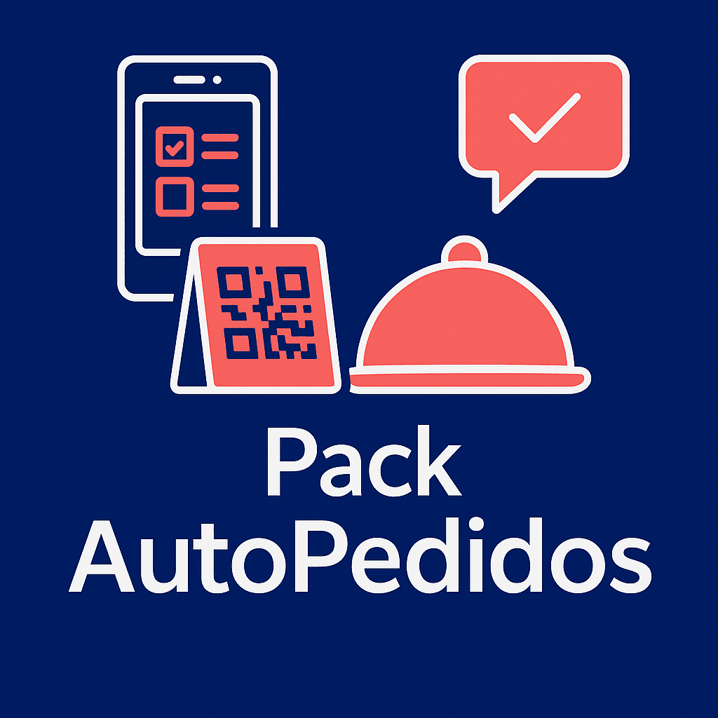 Simplifica la gestión de pedidos con el Pack AutoPedidos de MargestPro. Acepta pedidos vía QR, web o WhatsApp conectados a cocina y almacén, con estados actualizados en tiempo real.