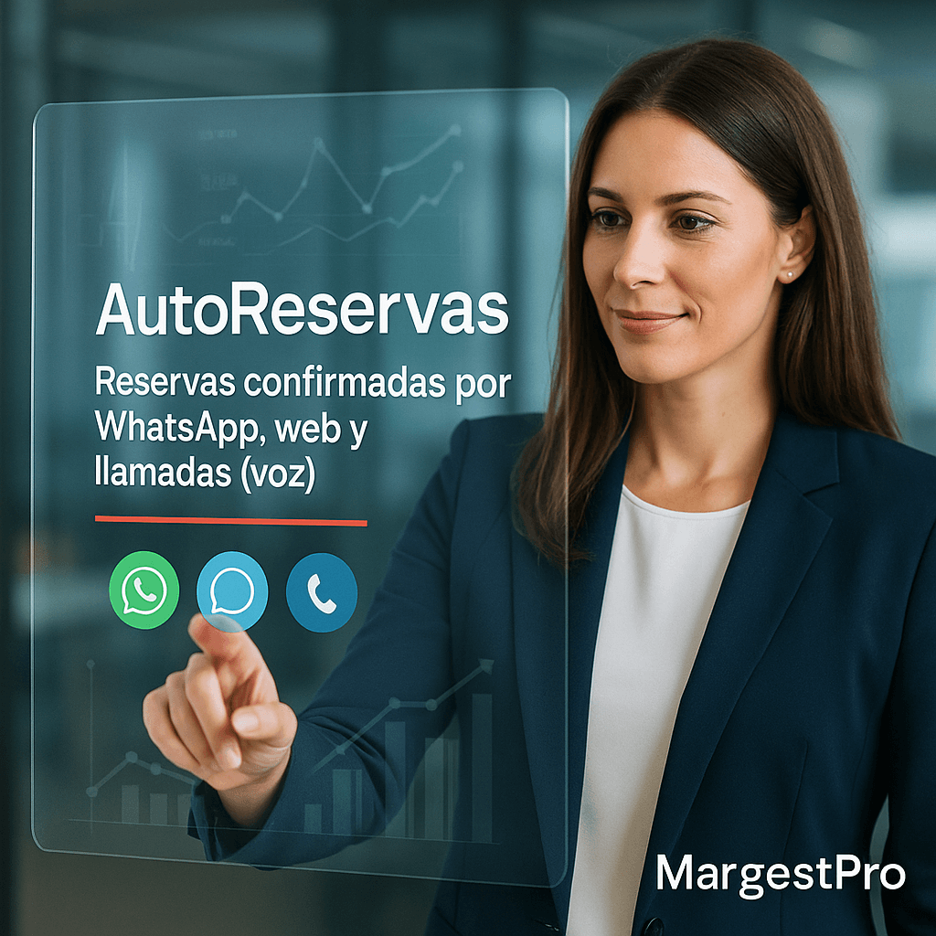 AutoReservas — reservas confirmadas por WhatsApp, web y llamadas con voz
